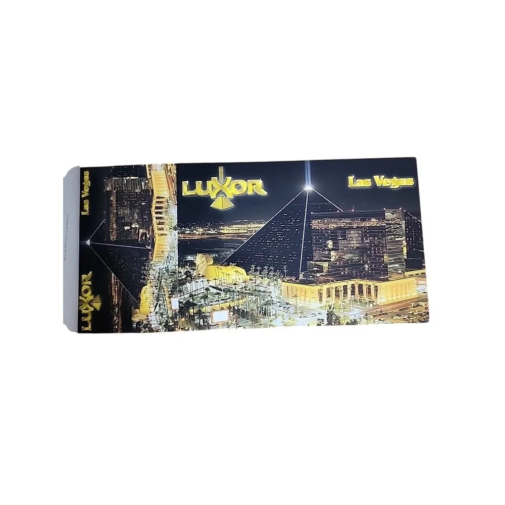 Las Vegas New York‎ Postcard Book Bonus 40 Views City Skyline Souvenir